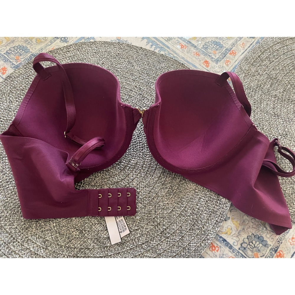 Victoria's Secret Body by Victoria Perfect Shape Bra Purple 32DD Underwire Full - Picture 3 of 3